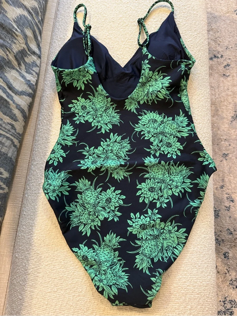 J. crew Lana classic sculpt one piece swimsuit pineapple